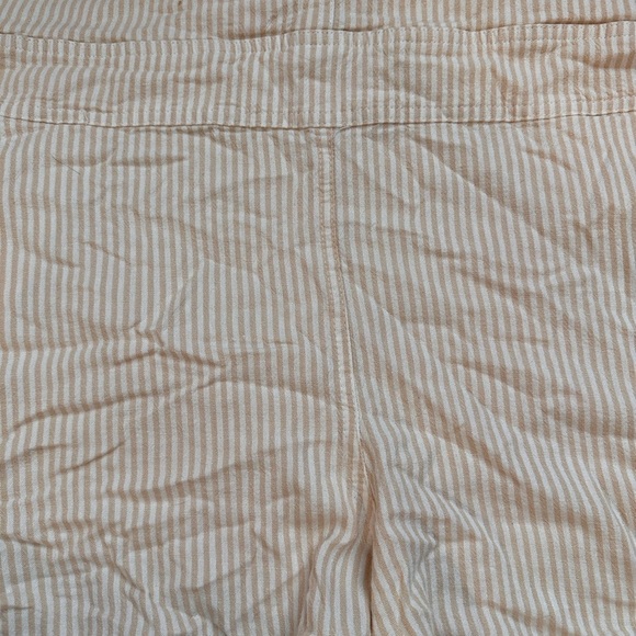 Plus Size 2X Torrid Beige Linen Striped Overall - Picture 2 of 11